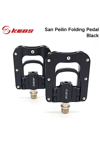 Choice Black pedal KEOS Folding Pedals 3 Bearings Aluminum Alloy Non-Slip for...