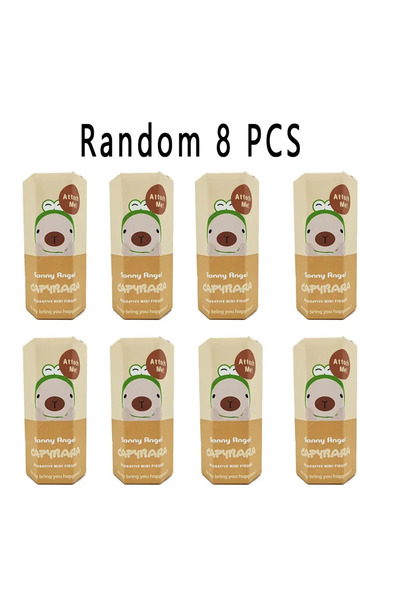 Choice مجموعة عشوائية من 8 قطع من دمى سوني أنجل كابيبارا الجديدة، سلسلة هيبرز...