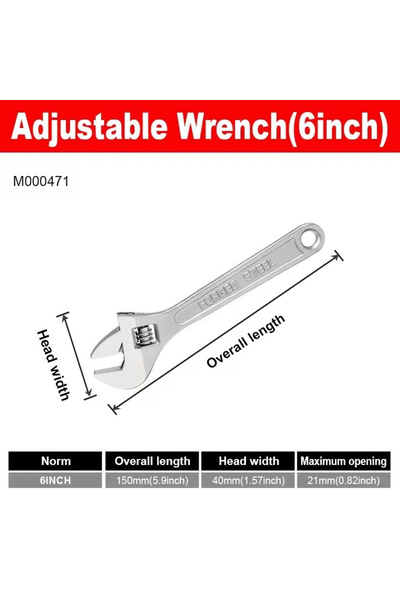 Choice1 6inch Purchasing products adjustable wrench large opening long handle...