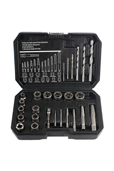 Choice RED Damaged Screw Extractor Accessory Hand Tools Kit Bolt Nut Remover ...