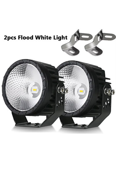 Choice3 قطعتان من مصابيح العمل LED البيضاء الغامرة، قطعتان من مصابيح العمل LE...