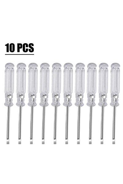 choice2 Slotted screwdriver 10pc 3.74Inc Small Screwdriver Set 3mm Cutter Hea...