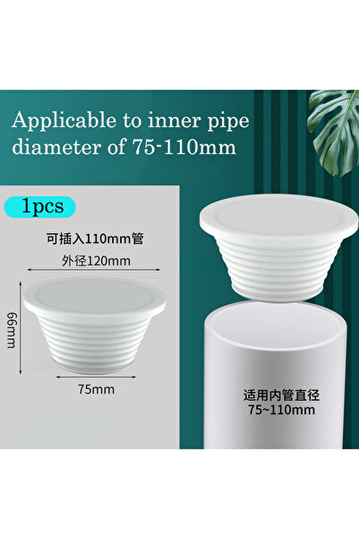 Choice حلقة مانعة للتسرب من السيليكون الأبيض لأنابيب الصرف الصحي بقطر 75-110 ...