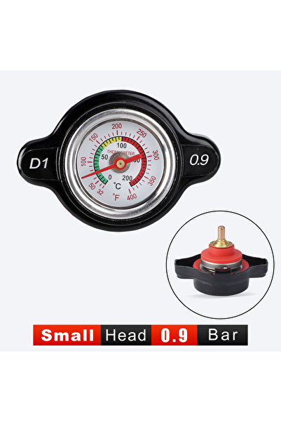 Choice غطاء رادياتير أسود صغير الحجم بضغط عالٍ 0.9 بار (25.6 رطل/بوصة مربعة) ...