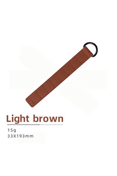 Choice Brown 1 piece Ground Peg Storage Chain PU Leather Portable Tent Peg St...