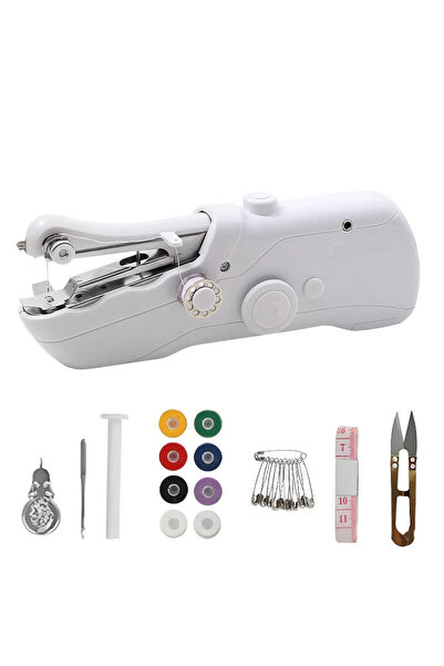 Choice White Set B 1pc Mini Portable Home Handheld Electric Sewing Machine – ...