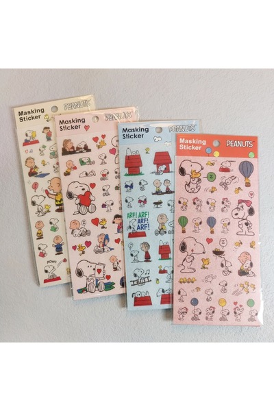 Miniso 1600*900*700 مم، 4 ملصقات سنوبي، مثالية لتزيين سجلات القصاصات والمذكرا...