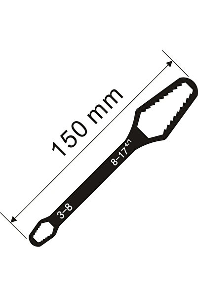 choice2 مفتاح عزم عالمي 150 مم 3-17 مم، لوحة يدوية قابلة للتعديل لمفتاح زجاج ...