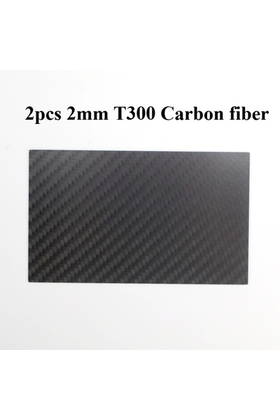 Choice 2pcs 2mm T300 125mm X 75mm Real Carbon Fiber Plate Panel Sheets 0.5mm ...