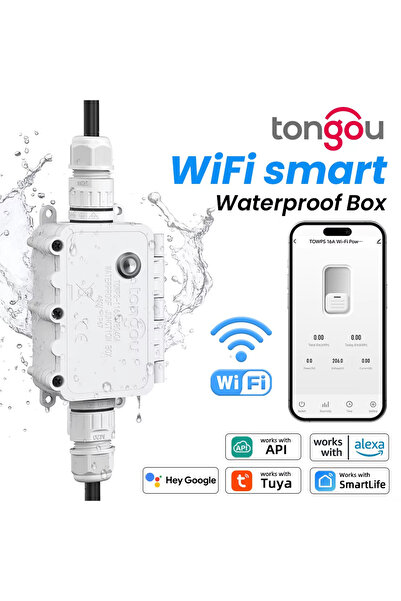Choice مفتاح Tuya TONGOU الذكي المقاوم للماء بمعيار IP67، يعمل بتقنية الواي ف...