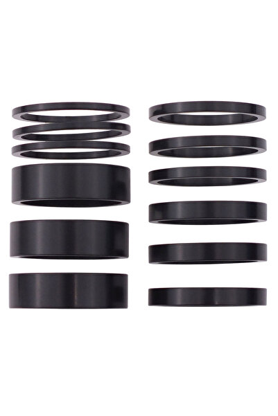 Choice مجموعة فواصل سماعة رأس الدراجة 12 قطعة من سبائك الألومنيوم، غسالات ساق...