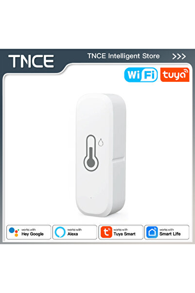 Choice مقياس حرارة ورطوبة داخلي يعمل بتقنية الواي فاي بتردد 2.4 جيجاهرتز، مزو...