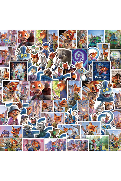 Choice1 ٦٥ قطعة (١٠/٣٠/٦٥ قطعة) ملصقات جرافيتي كرتونية من فيلم ديزني زوتوبيا ...