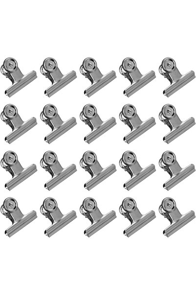Choice 20Pcs 20Pcs Large Metal Hinge Clips,2 Inch Bull Binder Paper Clips Cla...
