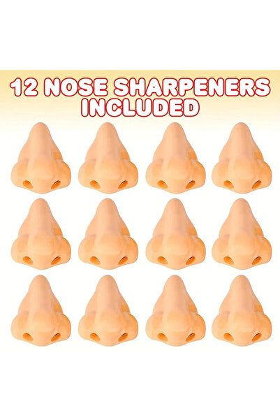Choice 12pcs 1/12pcs Creative Nose-Shaped Pencil Sharpeners Funny Nose Pencil...