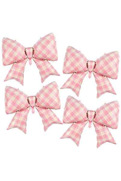 Choice مجموعة أخرى من 4 قطع من بالونات رقائق الألومنيوم على شكل فيونكة مربعة ...