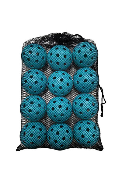 Choice Blue 12pcs Pickleball 74MM 40 Holes Outdoor Durable Pickleballs 26g pe...
