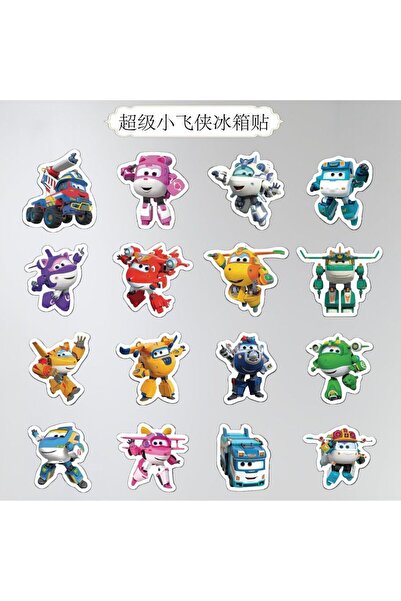 Choice 16 قطعة من ملصقات مغناطيس الثلاجة بتصميم الرجل الطائر الخارق من أولدي،...