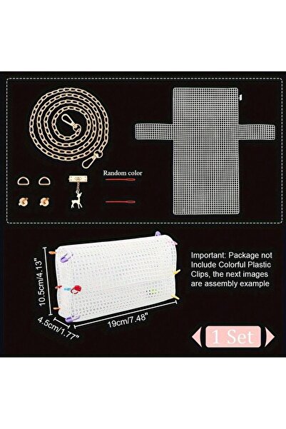 Choice JT1346c yiti C DIY Materials Kit Knitting Crochet Bags Kit Mesh Plasti...