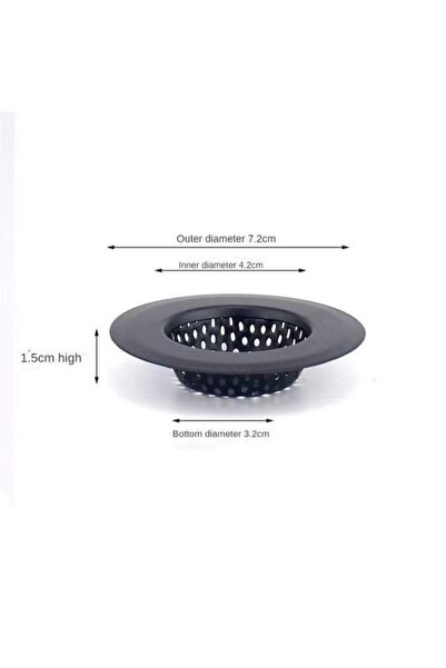 Choice -S Stainless Steel Kitchen Sink Strainer Filter Black Basin Drain Hole...