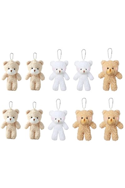 Choice ١٠ قطع - تشكيلة متنوعة من ١٠ قطع من دمى الدببة القطيفة، ١٢ سم، دمى حيو...