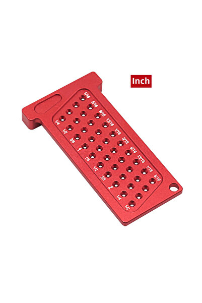 Choice مسطرة جيبية لتحديد الثقوب، مقاسات مترية/بوصة، أداة قياس لتحديد الخطوط،...