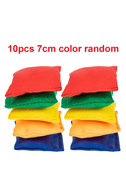 Choice 10 قطع عشوائية من أكياس الرمل القماشية المربعة الناعمة مقاس 5/7 سم - م...