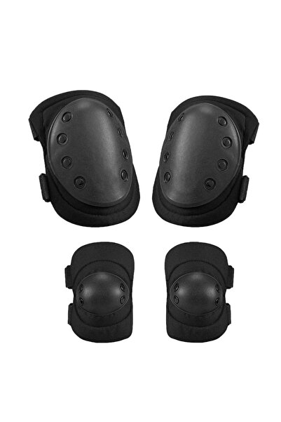 Choice واقيات ركبة ومرفقين تكتيكية سوداء اللون، مناسبة لركوب الدراجات والتسلق...