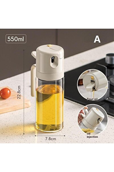 Choice A 1Pieces 550ML Oil Sprayer Bottle BBQ Cooking 2 In 1 Oil Dispenser Ol...