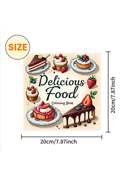 Choice كتاب تلوين فني بنمط الطعام، قطعة واحدة، 24 صفحة، مطبوع أصلي، هدية مثال...