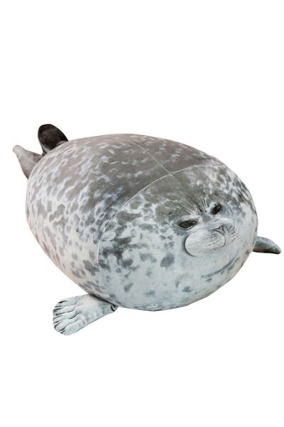 Choice دمية فقمة عملاقة بطول 20 سم، تشبه أسد البحر الرمادي، دمية محشوة ناعمة،...