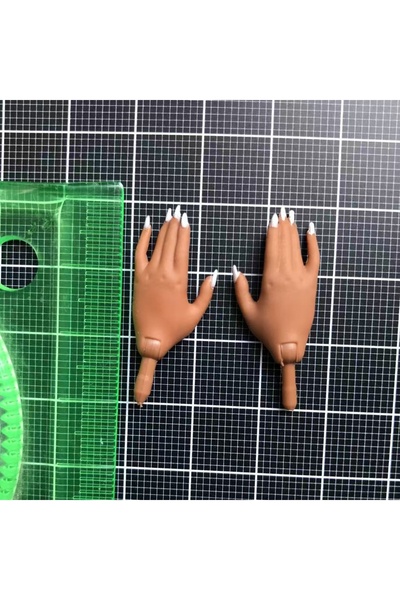 Choice NO.6 1/6 Doll Replacements Hands With Nail Polish Doll Parts White Bro...