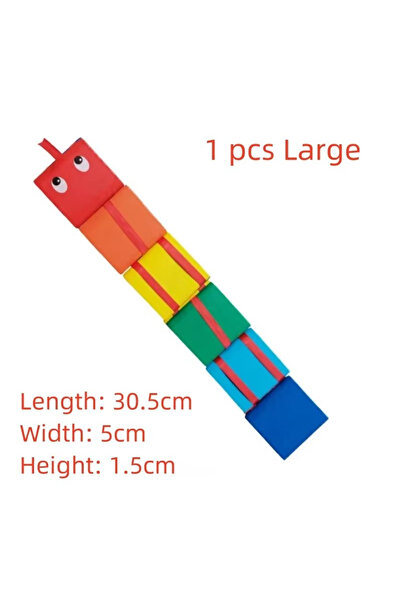 Choice لعبة سلم خشبي قابل للطي بحجم كبير، مقاس واحد، على شكل ثعبان، سلم خشبي ...