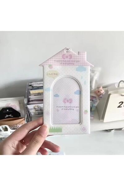 Miniso book Cartoon Photocard Holder Camera Mobile Phone Shaped Idol Photocar...