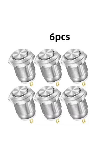 Choice 6pcs 12mm 6pcs 12mm Momentary Push Button Switch 12V Waterproof Power ...