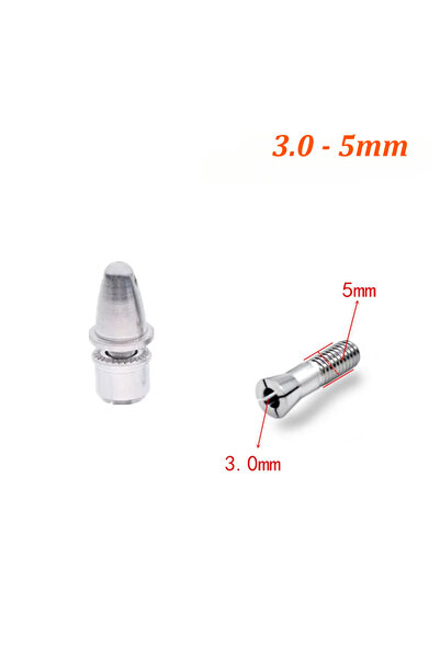 Choice قطعة واحدة من محول مروحة ألومنيوم على شكل رصاصة، مقاس M5/M6/M8، بأقطار...