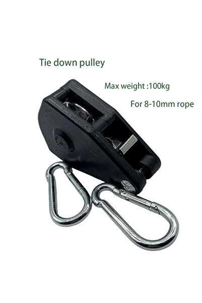 Choice pulley and hook 3/8 Pulley with Hook for 8-10mm Rope Buckle Tent Faste...
