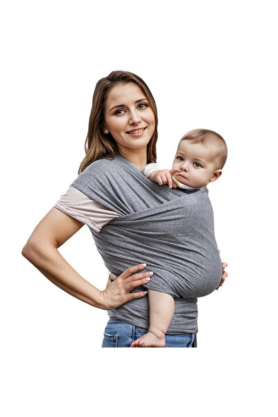 Choice غطاء ظهر رمادي بمقاس واحد للأطفال حديثي الولادة، مصنوع من قماش يسمح بم...