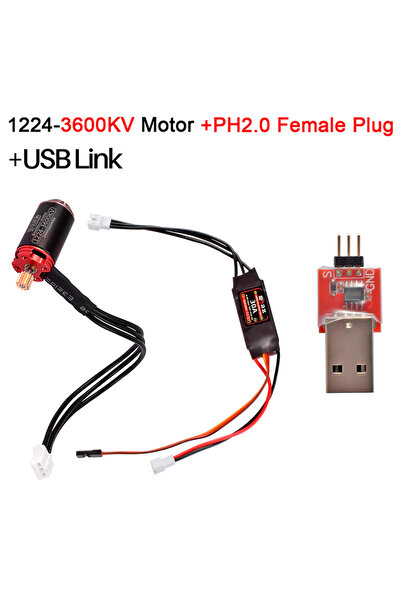 Choice7 set4 9IMOD Brushless ESC Motor Combo AM32 30A ESC 1224 Motor 4000/500...