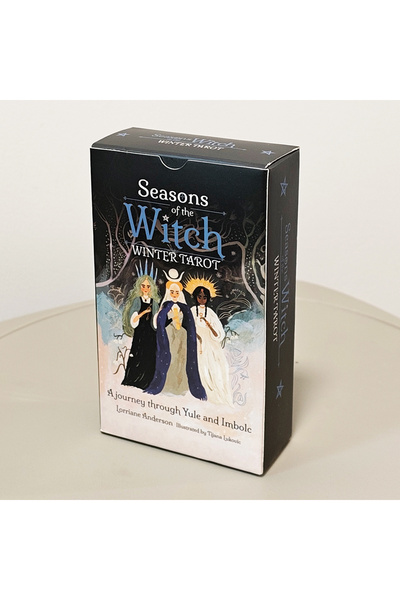Choice مجموعة أوراق التارو الشتوية "مواسم الساحرة: رحلة عبر عيد الميلاد وإمبو...