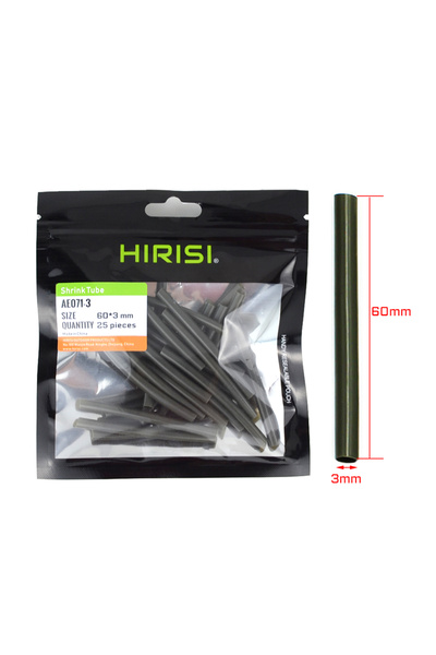 HIRISI AE071-3 X 50Pcs AE071 50Pcs Carp Fishing Heat Shrink Tubing Hook Sleev...