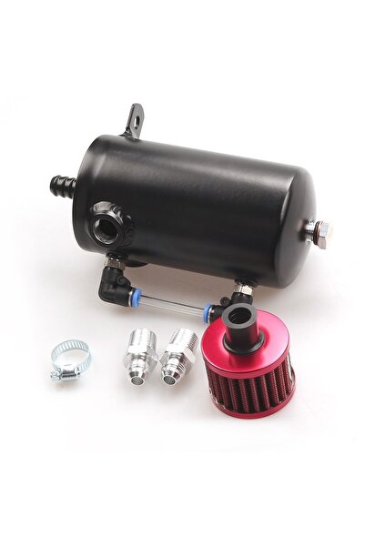 Choice خزان تجميع الزيت العالمي الأسود المصنوع من الألومنيوم مع فلتر تهوية