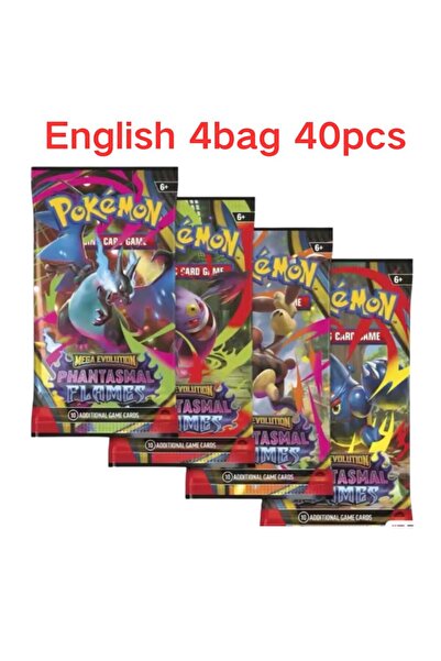 Choice21 الإنجليزية 4 أكياس 40-360 قطعة ميجا بوكيمون ميجا إيفولوشن سكرو بلاك ...