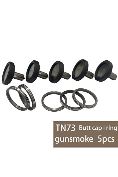 Choice غطاء طرفي لقضيب الصيد من الألومنيوم، لون رمادي داكن، من تاكيدو TN73، 5...