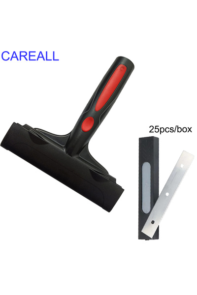 Choice1 مكشطة واحدة، 25 شفرة، مكشطة شفرة حلاقة بمقبض طويل لإزالة ملصقات زجاج ...