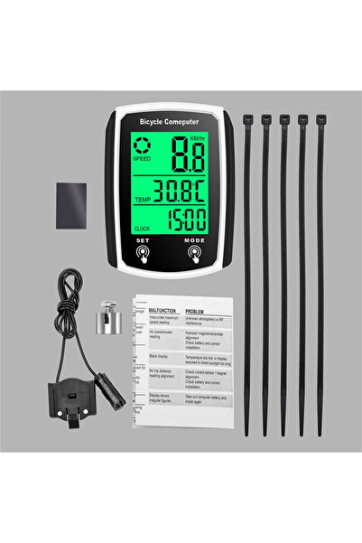 Choice عداد سرعة وعداد مسافة للدراجات بشاشة لمس بيضاء، عداد رمز سلكي، عداد سر...