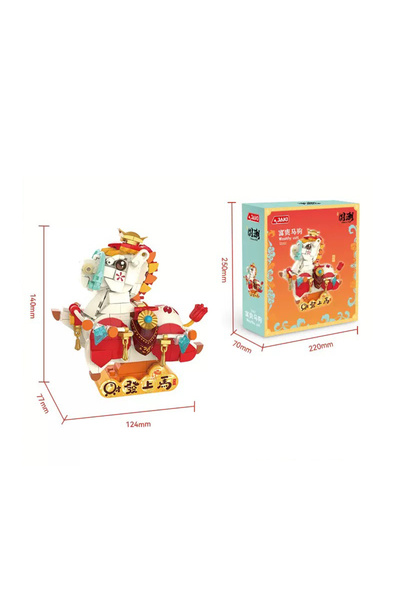 Choice With Box JAKI National Trend Mythical Beast Building Blocks Horse Set,...