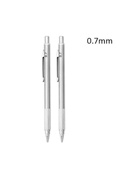 Choice قلمان رصاص معدنيان ميكانيكيان 0.7 مم، عبوات حبر قابلة للاستبدال 0.3/0....