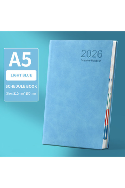 Choice دفتر تخطيط أزرق لعام 2026 - 320 صفحة عالية الجودة، مناسب لإدارة الوقت ...