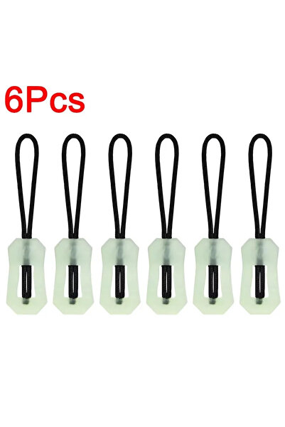 Choice 6PCS 6Pcs Luminous Zipper Pull Rope Glow in The Dark Zipper Head Anti-...